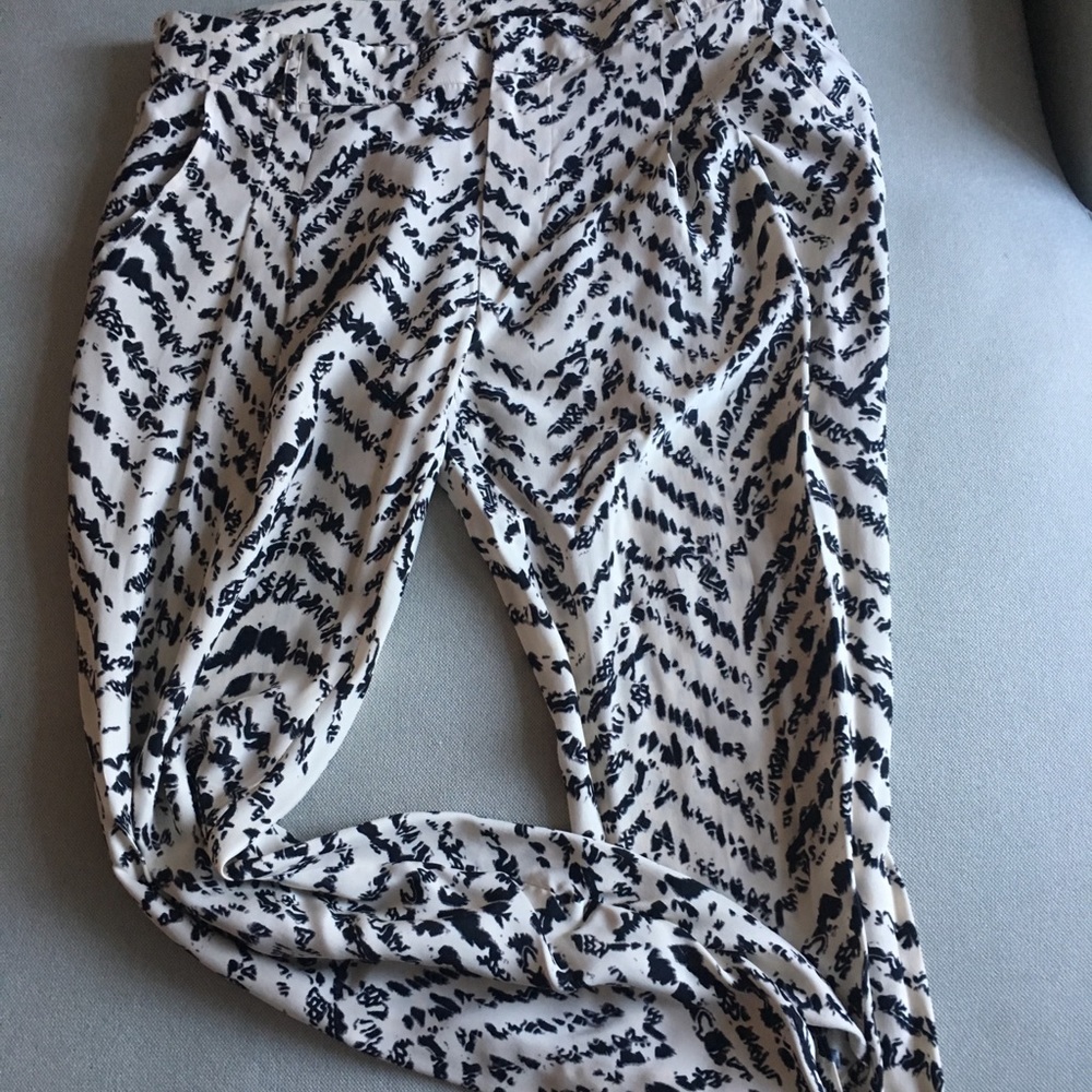 Parker ruched leg silk pants